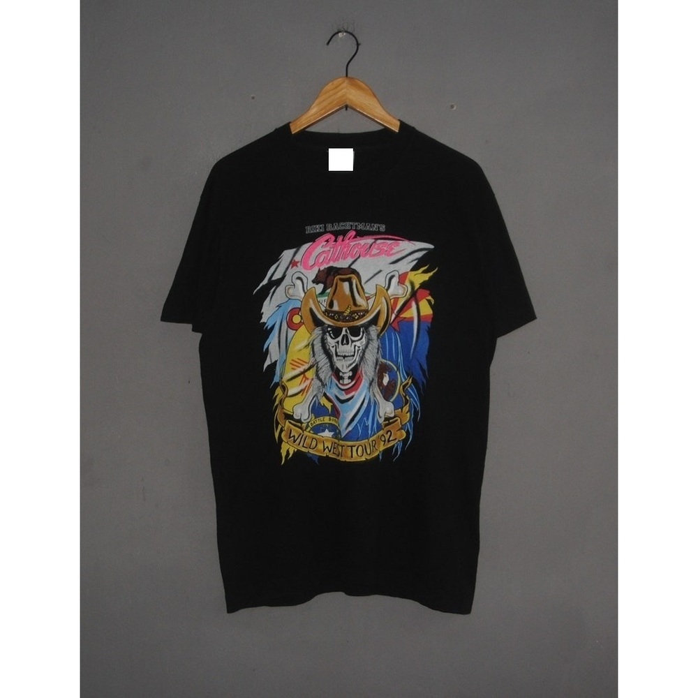CATHOUSE Riki Rachtman_s 1992 Wild West Tour Concert T Shirt